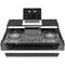 Odyssey Black Label Flight Case for AlphaTheta XDJ-AZ with Glide-Style Platform and Roller Wheels (All Black)