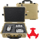 RAGAR Eylar Hard Case with Foam Insert (Tan, 20")