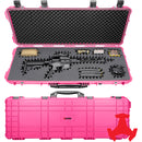 RAGAR Hard Rifle Case with RAGAR Reconfigurable & Reusable XP Crosslinked Foam (44", Pink)