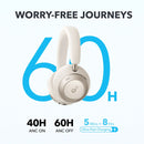 Soundcore by Anker Space One Pro Wireless Over-Ear Closed-Back Headphones (Cream White)