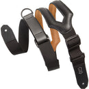 Levy's 3" Right Height Ripchord Guitar Strap (Black)