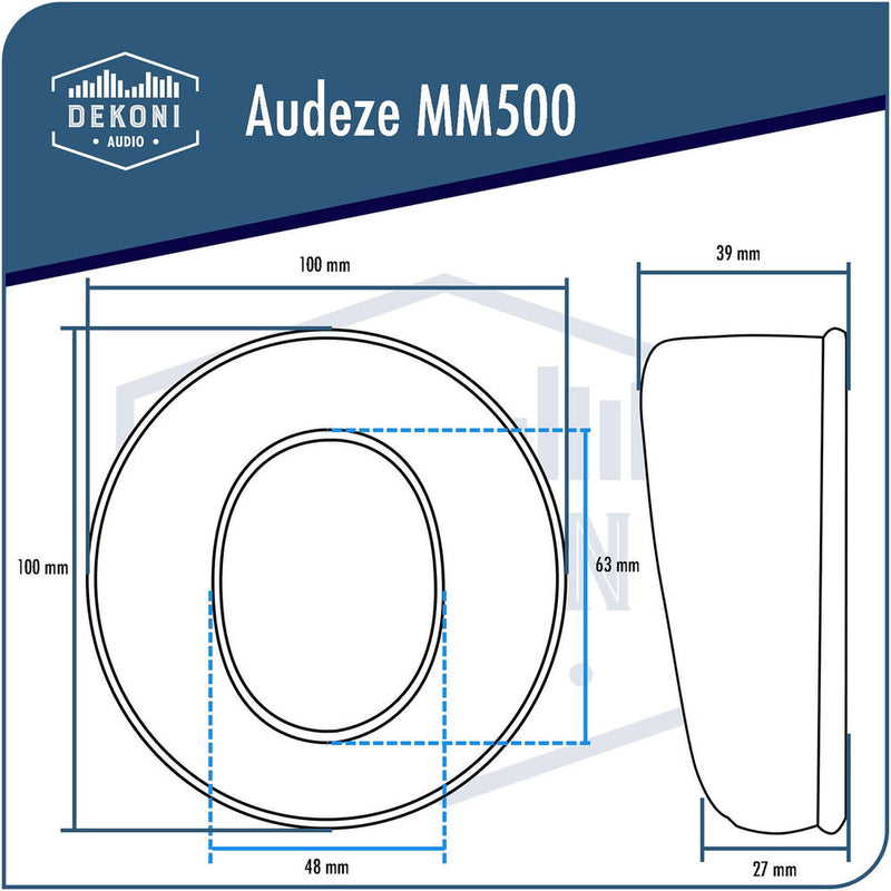 Dekoni Audio Elite Series Earpads for Audeze MM100 & MM500 (Velour, Pair)