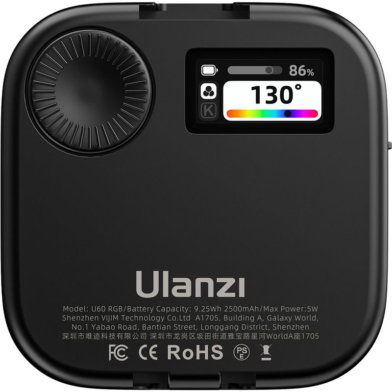 Ulanzi U60 RGB 2500-9000K CCT Video Light (Black)