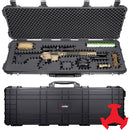 RAGAR Hard Rifle Case with RAGAR Reconfigurable & Reusable XP Crosslinked Foam (48", Black)