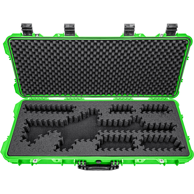 RAGAR Hard Rifle Case with RAGAR Reconfigurable & Reusable XP Crosslinked Foam (38", Neon Green)