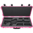 RAGAR Hard Rifle Case with RAGAR Reconfigurable & Reusable XP Crosslinked Foam (38", Pink)