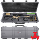 RAGAR Hard Rifle Case with RAGAR Reconfigurable & Reusable XP Crosslinked Foam (48", Gray)