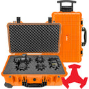 RAGAR Eylar Wheeled&nbsp;Carry-On&nbsp;Hard Case with Foam Insert (Orange, 22")