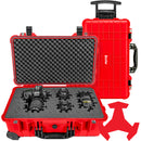 RAGAR Eylar Wheeled&nbsp;Carry-On&nbsp;Hard Case with Foam Insert (Red, 22")