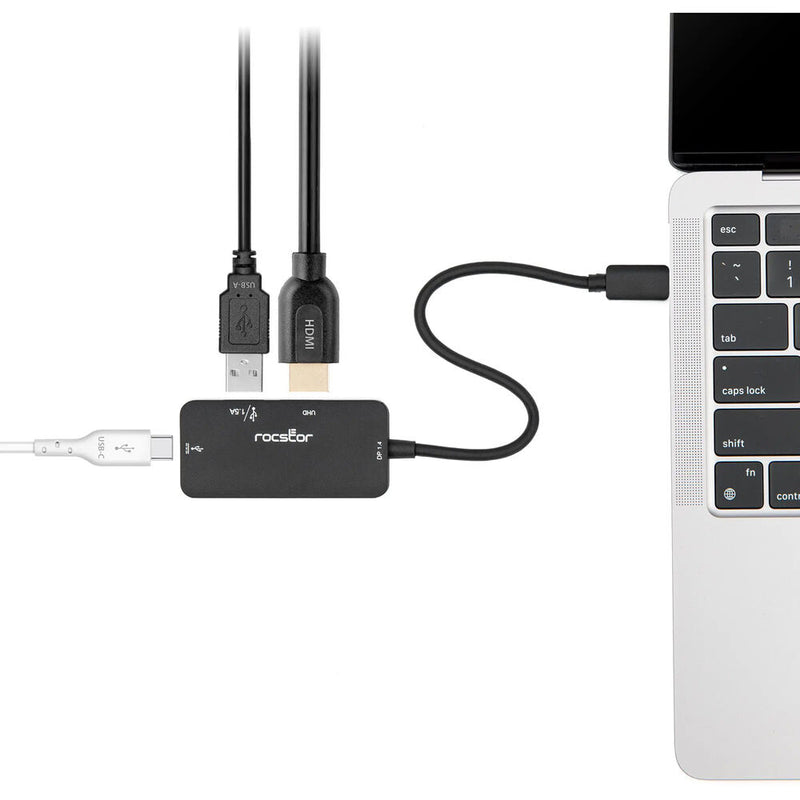 Rocstor USB-C 3-in-1 4K Multi-Port Adapter