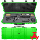 RAGAR Hard Rifle Case with RAGAR Reconfigurable & Reusable XP Crosslinked Foam (44", Neon Green)