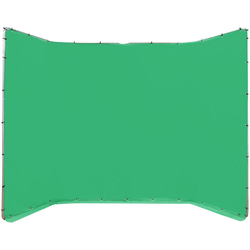 ikan Portable Panoramic Chroma-Key Backdrop with Ground Cloth (Chroma-Key Green, 13.1 x 7.8')