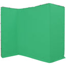 ikan Portable Panoramic Chroma-Key Backdrop with Ground Cloth (Chroma-Key Green, 13.1 x 7.8')