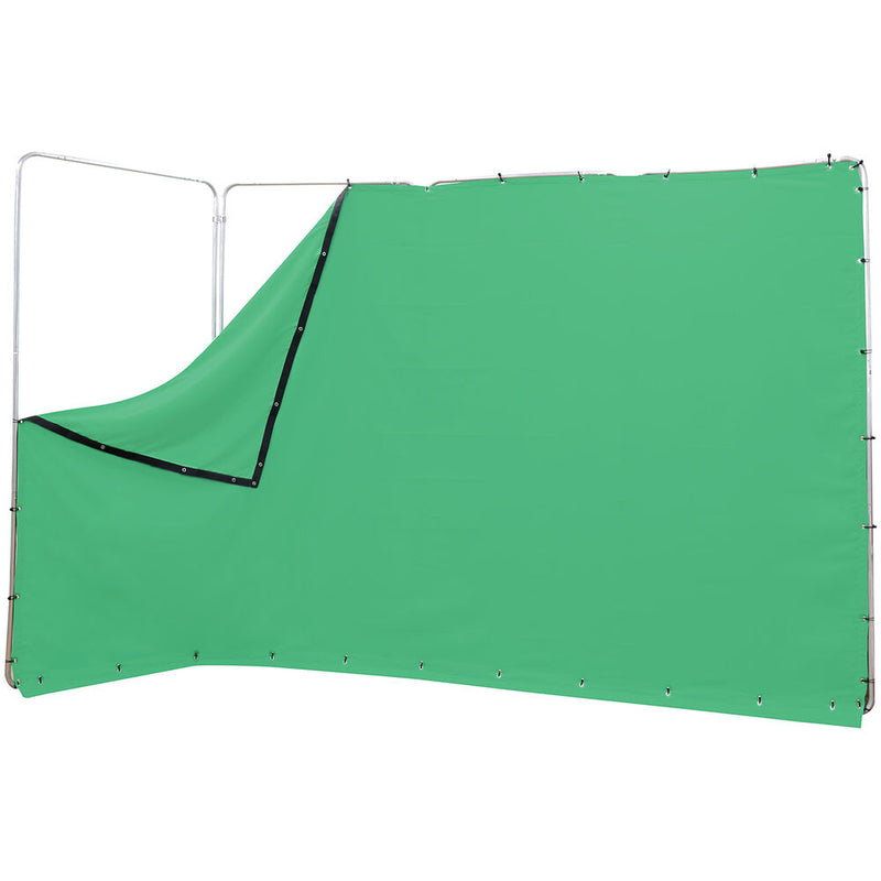 ikan Portable Panoramic Chroma-Key Backdrop with Ground Cloth (Chroma-Key Green, 13.1 x 7.8')