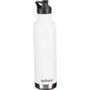 Klean Kanteen Insulated Classic Water Bottle with Loop Cap with Steel Bale (20 oz, Matte White)