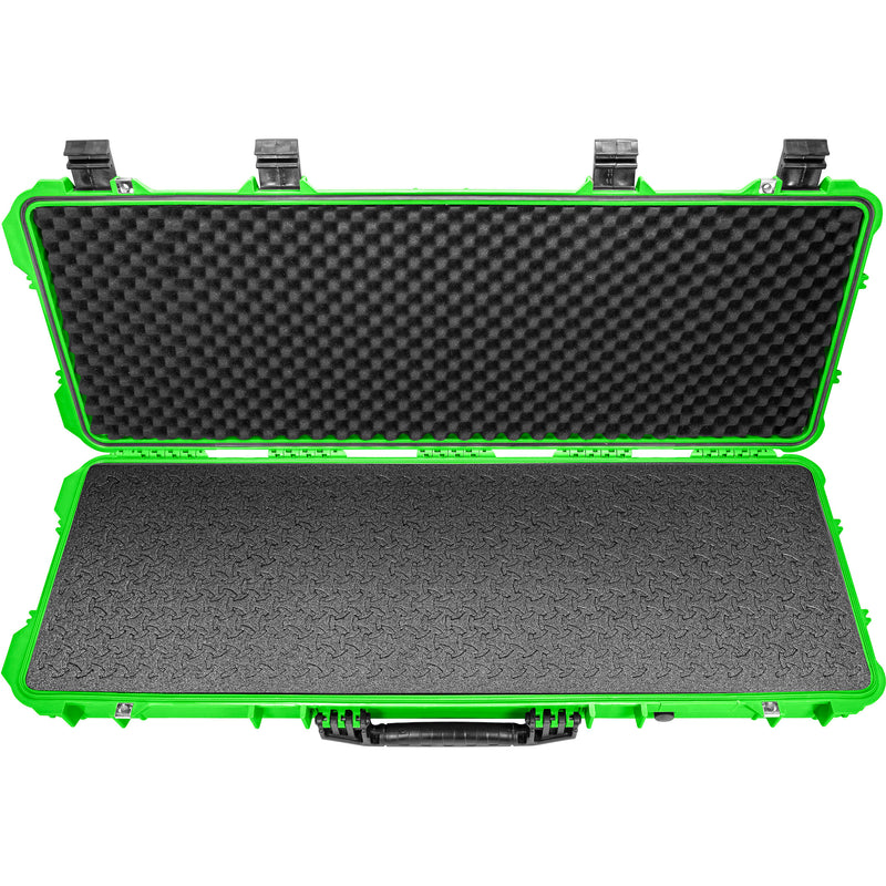 RAGAR Hard Rifle Case with RAGAR Reconfigurable & Reusable XP Crosslinked Foam (44", Neon Green)