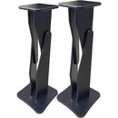 RAB Audio ProRak SDM50 Height-Adjustable Monitor Speaker Stand (Black, Pair)