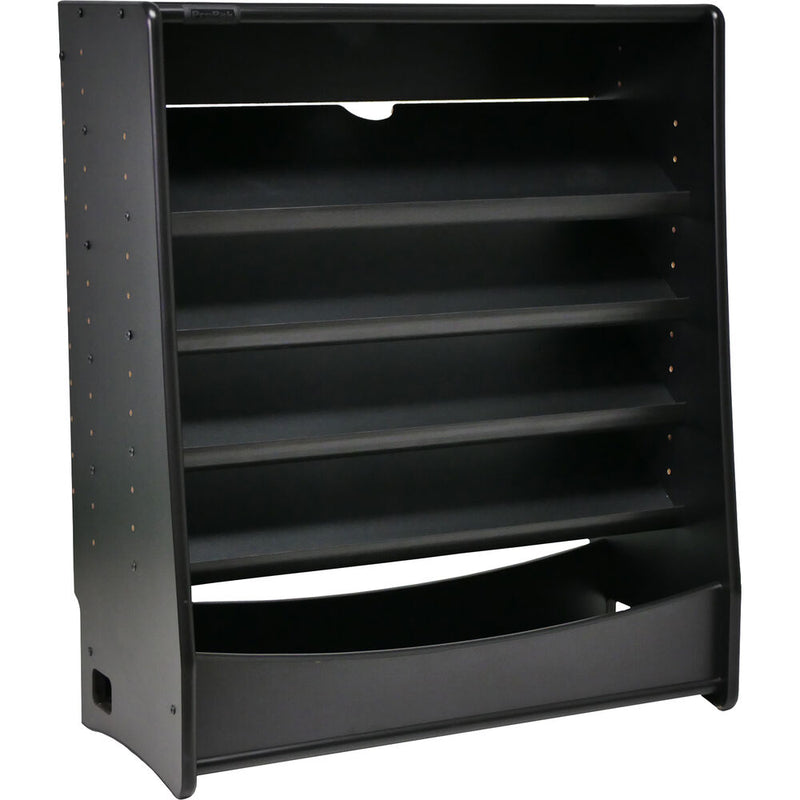 RAB Audio PD32 Shelving Unit with 4 Decks for Guitar Pedals (Black)