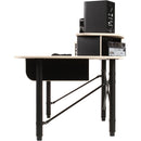 RAB Audio ProRak 88 Audio Desk with Two Rack Bays and Keyboard Tray (Black and Almond Trim)