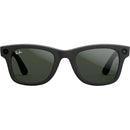 Meta Ray-Ban Wayfarer AI glasses with Transitions (Matte Black, Large)