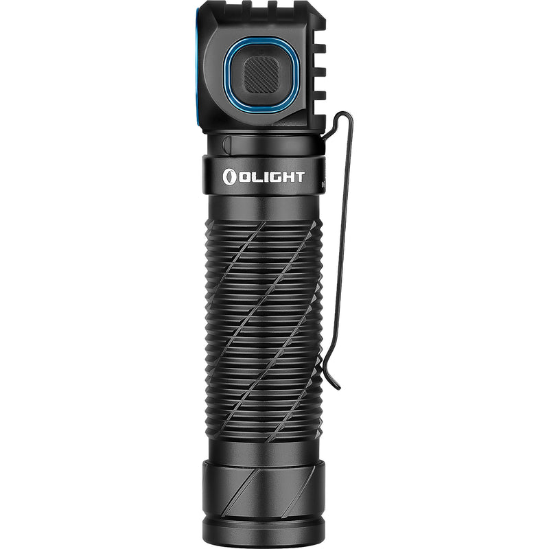 Olight Perun 3 Rechargeable Right-Angle LED Flashlight and Headband (Black)