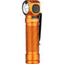 Olight Perun 3 Rechargeable Right-Angle LED Flashlight and Headband (Orange)