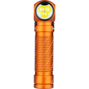 Olight Perun 3 Rechargeable Right-Angle LED Flashlight and Headband (Orange)