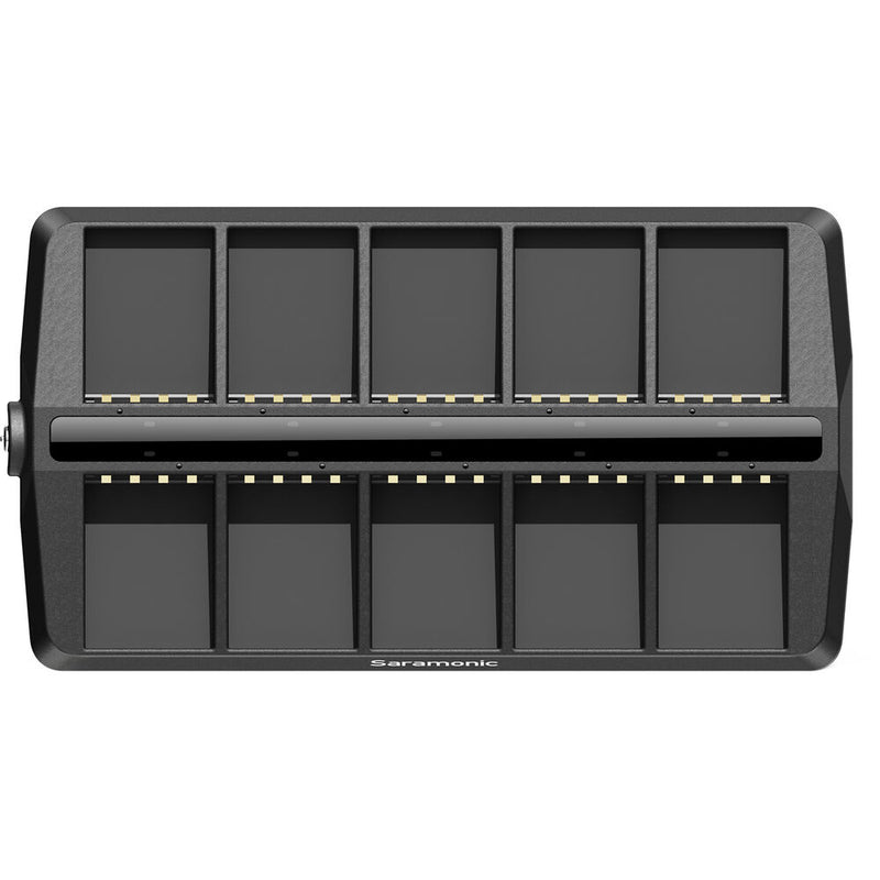 Saramonic WiTalk9-CB10 10-Bay Charger for WiTalk9 Intercom Headsets WiTalk9-BP Batteries