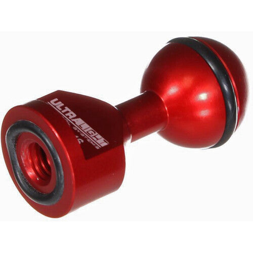 Ultralight Universal 1/4"-20 Ball Adapter (Splash Red)