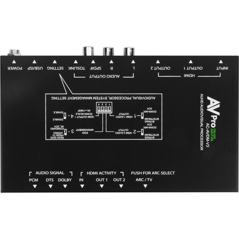 AVPro Edge 4K HDMI 8-Channel Audio/Video Downmixer