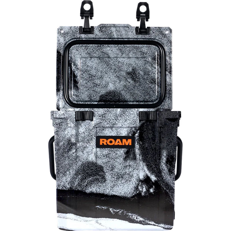 ROAM Adventure Rugged Cooler with Handle (Black & White Marble, 15 Quart)