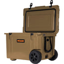 ROAM Adventure Rolling Rugged Cooler (Desert Tan, 55 Quart)