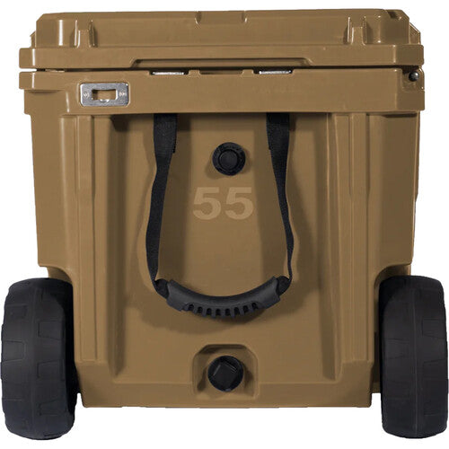 ROAM Adventure Rolling Rugged Cooler (Desert Tan, 55 Quart)