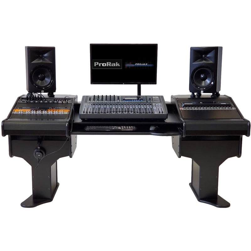 RAB Audio ProRak Multiboard 36 Audio Desk with Mixer Bay and 28 RU (Black)