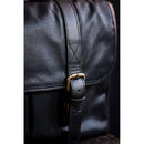 Bronkey Roma Waxed Canvas Messenger Bag (Black)