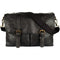 Bronkey Roma Waxed Canvas Messenger Bag (Black)