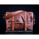 Bronkey Roma Waxed Canvas Messenger Bag (Coffee)