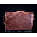 Bronkey Roma Waxed Canvas Messenger Bag (Coffee)