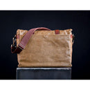 Bronkey Roma Waxed Canvas Messenger Bag (Olive Green)