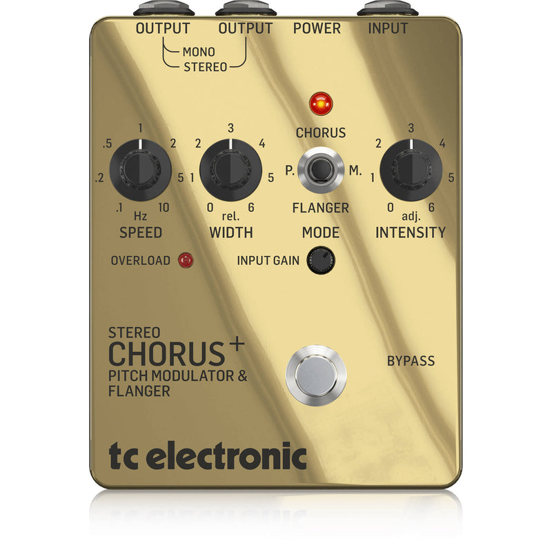 TC Electronic SCF Gold SE Analog Stereo Chorus/Flanger Pedal (Special Edition Gold)