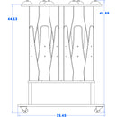 RAB Audio ProRak Onus 10 Studio Monitor Stand with Preset ProJax Isolators (32 x 21" Platform)