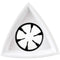 Eastwind Audio Premium Mic Flag (White, Triangle)