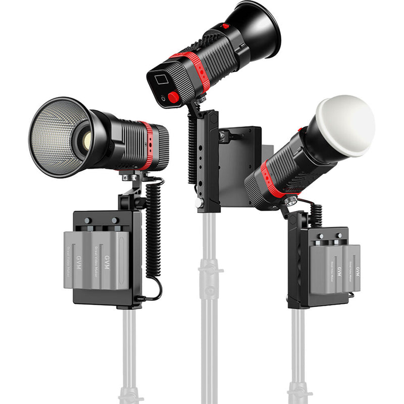 GVM PL60B Bi-Color Pocket LED Monolight (3-Light Kit)