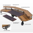 Eureka Aero Pro 72 Standing Desk (Walnut)