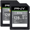 PNY 128GB Elite UHS-I SDXC Memory Card (2-Pack)