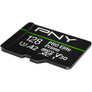 PNY 128GB Pro Elite microSDXC Memory Card with Performance Prime Card Reader (U3)