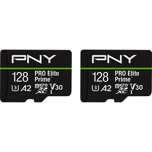 PNY 128GB Pro Elite microSDXC Memory Card (U3, 2-Pack)