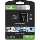 PNY 256GB Pro Elite microSDXC Memory Card (U3)