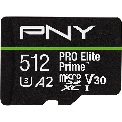 PNY 512GB Pro Elite microSDXC Memory Card (U3)