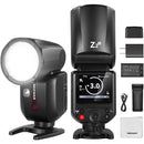 Neewer Z2-S TTL Round Head Flash Speedlite for Sony (Battery & Charger Kit)